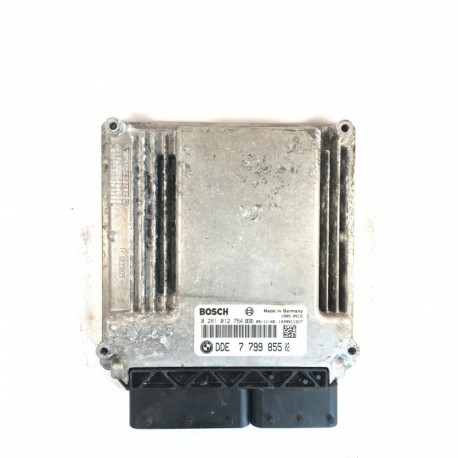 Calculateur Moteur BMW  E87 120 Bosch, 0 281 012 754, DDE 7 799 855 02, 0281012754, DDE779985502, DDE 7799855 02, DDE7799855, 7 799 855 02, 1039S11317