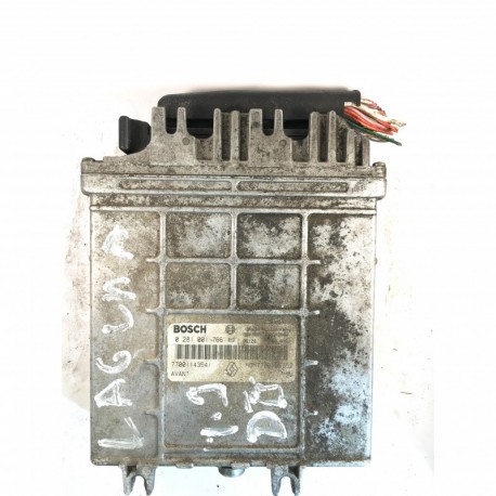 Calculateur Moteur RENAULT LAGUNA Bosch, 0 281 001 766, 28SA3860, 0281001766, HOM7700105952, 7700114354