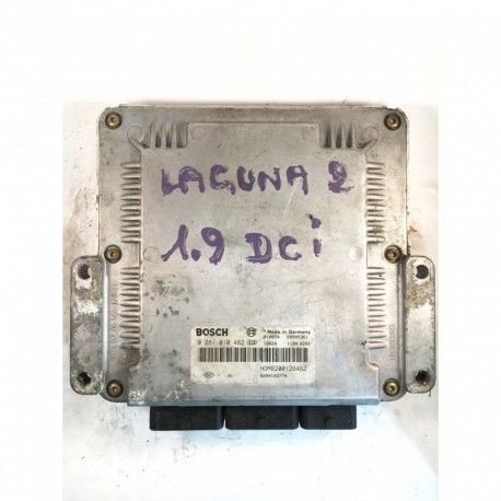 Calculateur Moteur RENAULT LAGUNA 1.9 DCI F9Q Bosch, 0 281 010 482, HOM 8200126 462, 0281010482, HOM8200126462, HOM 8200126462, 8200121886, 28SA5028