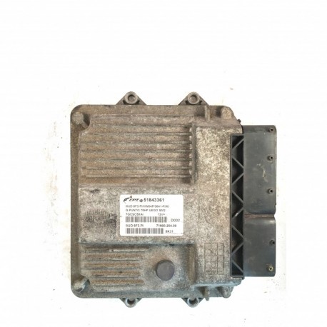 Calculateur Moteur Fiat Punto 1.3 JTD FPT, 51843361, MJD 6F3.PI, MJD6F3.PI